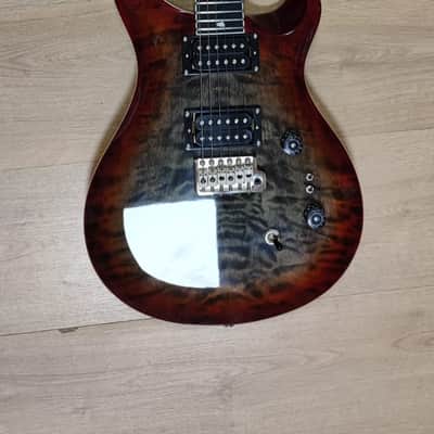 PRS PRS SE Custom 24-08 Quilted - Charcoal Cherry Burst image 2