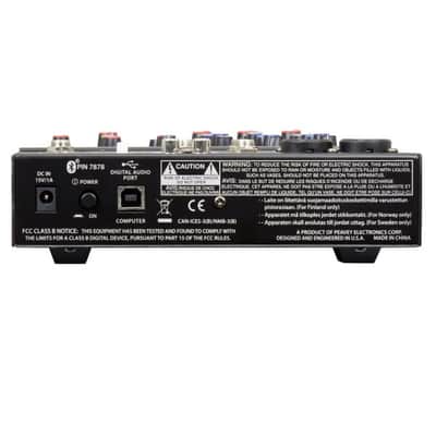 Peavey PV 6 BT 6 Channel Compact Mixer with Bluetooth image 2