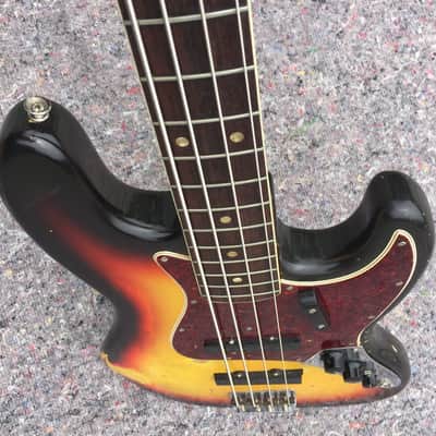 Fender Jazz Bass 1966 - Sunburst Dot and Binding image 3