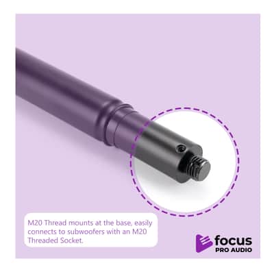Focus Pro Audio Subwoofer Pole with M20 Thread image 2