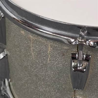 Used Vintage Ludwig 2pc Drum Set Silver Sparkle - Good image 14