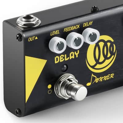 Multi Guitar Effect Pedal Alpha Cruncher with Delay Chorus Distortion Effects with Adapter image 5