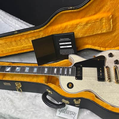 NEW ! Gibson Custom Shop Historic '54 Les Paul Custom Reissue Dealer Select - P-90's Staple Pick-Up - TV White - VOS - Authorized Dealer - 9.3 lbs - G07164 image 13