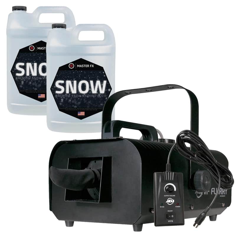 ADJ VF Flurry Snow Machine Flake Effect Remote + 2 Gallons Fluid/Juice image 1