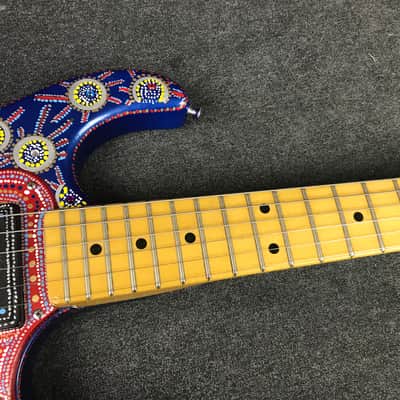 Peavey  T-15 Custom Folk Art Paint Job Southwestern Electric Guitar image 8