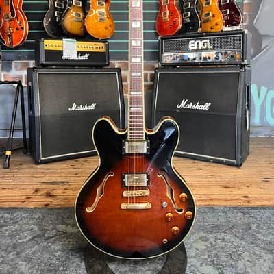 Epiphone Sheraton II Vintage Sunburst 1996 Semi-Hollow Electric Guitar image 1
