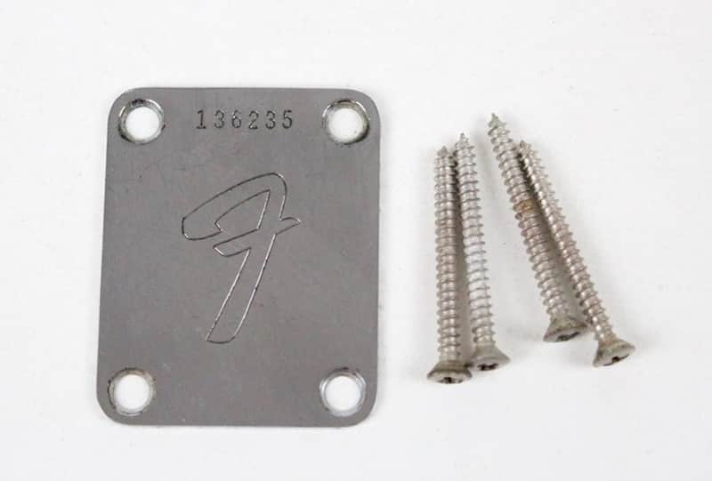 1966 Fender Stratocaster/Telecaster/Jaguar/Jazzmaster/Precision Bass 4-Bolt Neck Plate Early-CBS 1960s USA image 1
