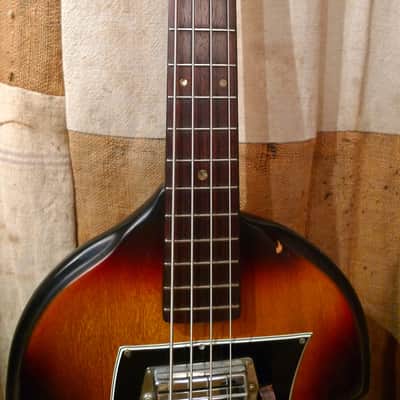 Ibanez Violin Style Bass Guitar 1960's Sunburst image 5