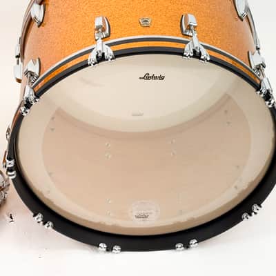 Ludwig Legacy Maple CUSTOM Fab Outfit 9x13 / 16x16 / 14x22" Drum Set 2007 - Present - Gold Sparkle image 4