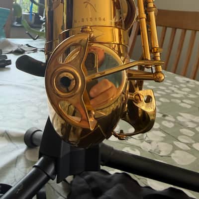 Selmer Dark Gold Lacquer Alto Reference 54 2021 with JodyJazz NY MP and multiple accessories image 3