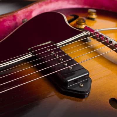 Gibson ES-225 Thinline Hollow Body Electric Guitar (1955), ser. #W2880-35, original brown hard shell case. image 16