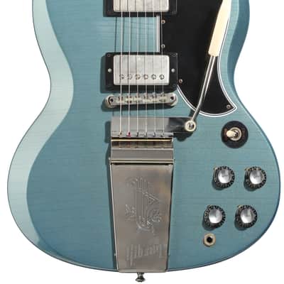 Gibson Custom 1964 SG Standard Reissue Electric Guitar - Pelham Blue  Murphy Lab Ultra Light Aged image 3