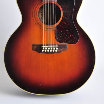1979 Guild F-212 C Florentine cutaway Beautiful Sunburst guitar!  Rare and collectible image 3