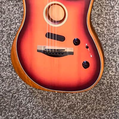 2019 Fender American Acoustasonic Stratocaster acoustic electric guitar made in the USA comes with a Fender gigbag image 1