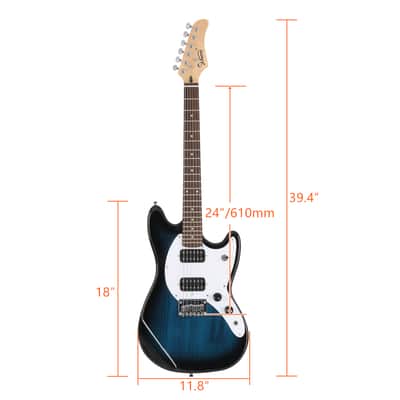 🎸Unmarked Kurt Cobain J Series Electric Guitar +Rosewood FB +Soft Case/Gg Bag +Strap +Cable +Pick!🎸 image 6