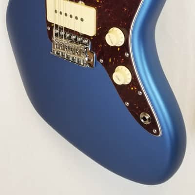 Mint Fender American Performer Jazzmaster Electric Guitar Rosewood Fingerboard, Satin Lake Placid Blue W/ Bag image 2