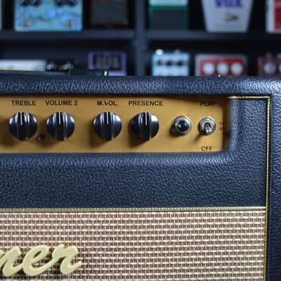 Bogner Shiva EL34 2-Channel 80-Watt Guitar Amp Head 2010s - Black with Green Back Panel image 4