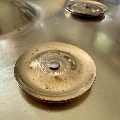 Antique/Vintage - 12" Hi-Hat Cymbal with Jingles - (1930's - 1950's) - Brass - No Brand Stamp image 4