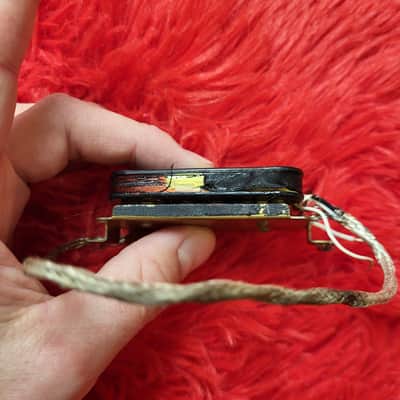 DiMarzio DP104 Super II 1978 - Double Black - 2 Conductor - Brass Baseplate - Not Functioning Both Coils Open image 5