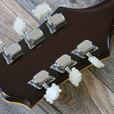 Vintage! 70’s MIJ Epiphone 6830 Acoustic/ Electric Natural Kalamazoo + Case image 22