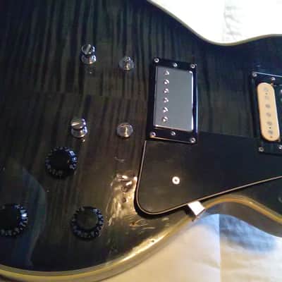 Agile Fretless Guitar Singlecut LP project-Blackburst w/ vintage caps-Final price-Epiphone Probucker image 3