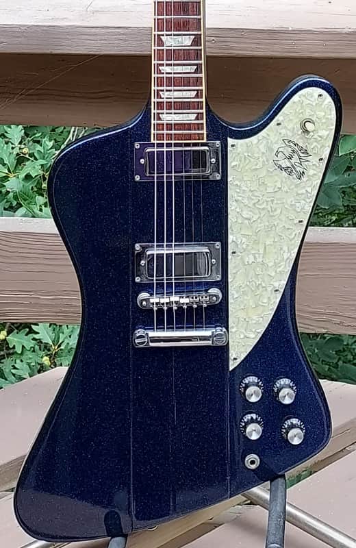 Gibson "Custom Shop Original" FireBird V 1990 - Blue Sparkle