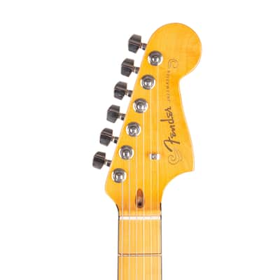 2020 Fender American Ultra Jazzmaster Electric Guitar, Maple Fingerboard, Plasma Red Burst, US2000XXXX image 8