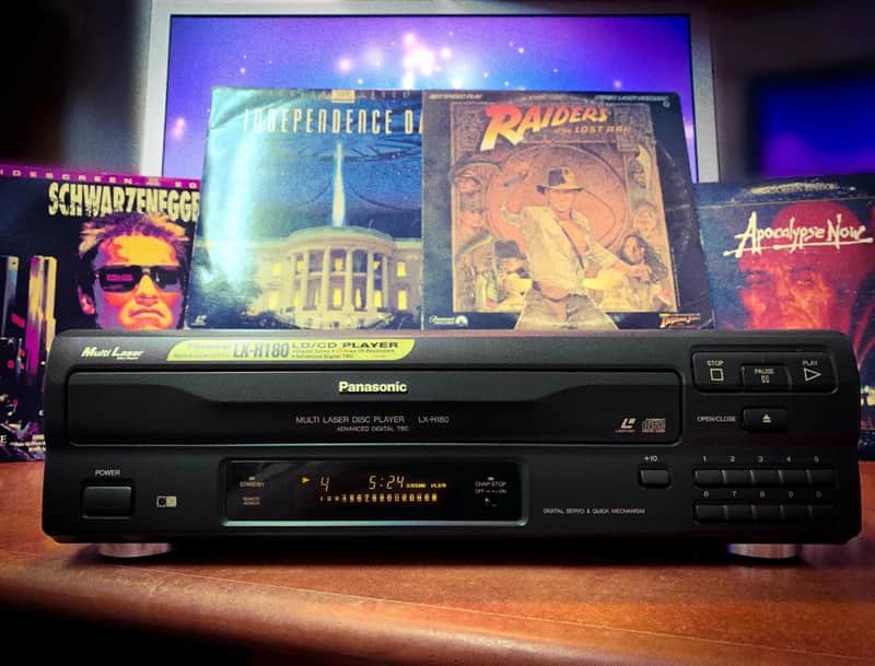 PANASONIC LX-H180 Laser-Disc Player + Movies Bundle