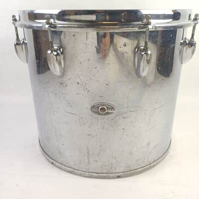 *Slingerland 12x14" 3Ply Chrome Over Wood Concert Tom Drum 70s Marching Quad COW image 1