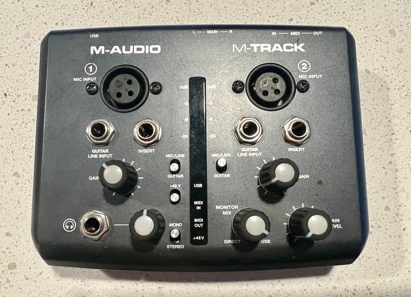 M-Audio M-Track USB Audio Interface 2000s - Black image 1