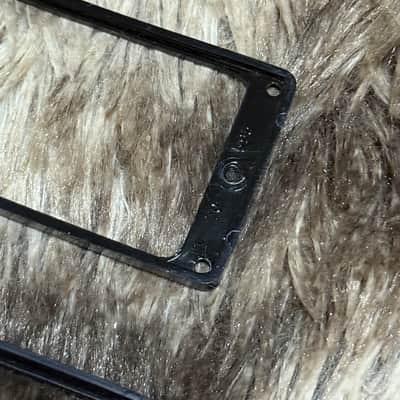1980s Gibson Humbucker Pickup M8-593 Rings Set - Black image 10