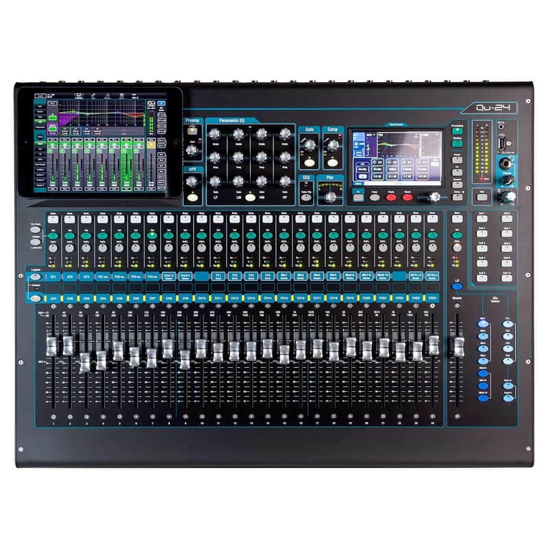 Allen & Heath QU-24 24 Channel 30 IN / 24 OUT Digital Mixer image 1
