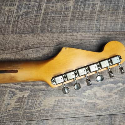 MyDream Partcaster Custom Built - Aged White over Sunburst Hepcat L-Series image 8