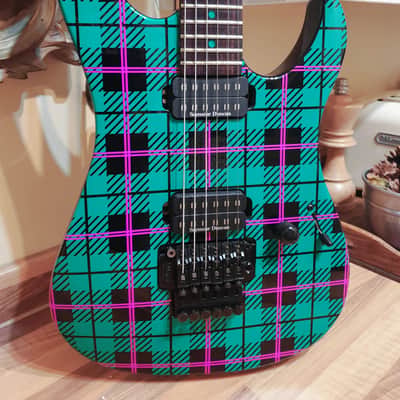 Yamaha RGZ820R Signed Blues Saraceno Signature Model Guitar 1993 Plaid Finish with Loads of Extras image 1