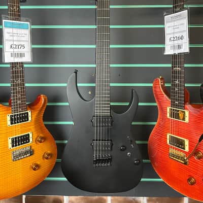 Ibanez RGRTB621 Iron Label Black Flat 2022 Electric Guitar image 2