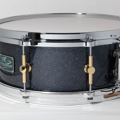Canopus 'The Maple' 8ply Snare Drum 14x5.5 *VIDEO* Black Sparkle image 2