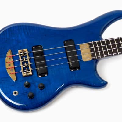 1991 Alembic Essence Bass - Transparent Blue - Figured Maple! image 5