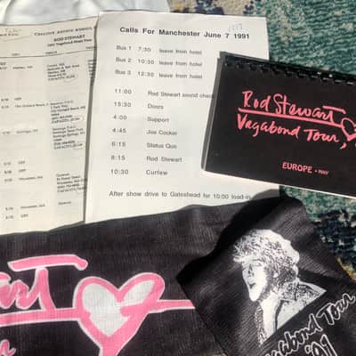 Rod Stewart Tour Artifacts and Signed Soccer Ball. image 8