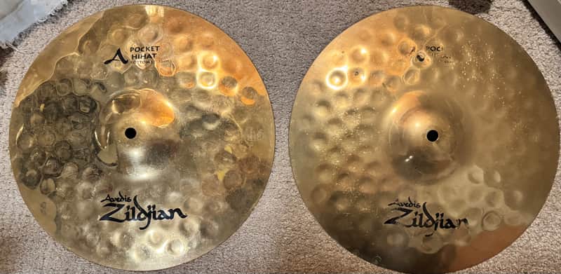 Zildjian 13" A Series Pocket Hi-Hat Cymbals (Pair) 2012 - 2017 - Traditional image 1