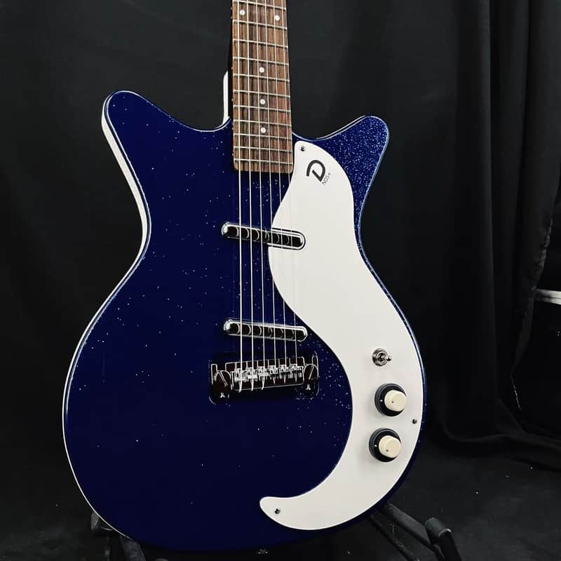 Danelectro 59M NOS+ Metalflake 60th Anniversary Blue Metalflake image 1