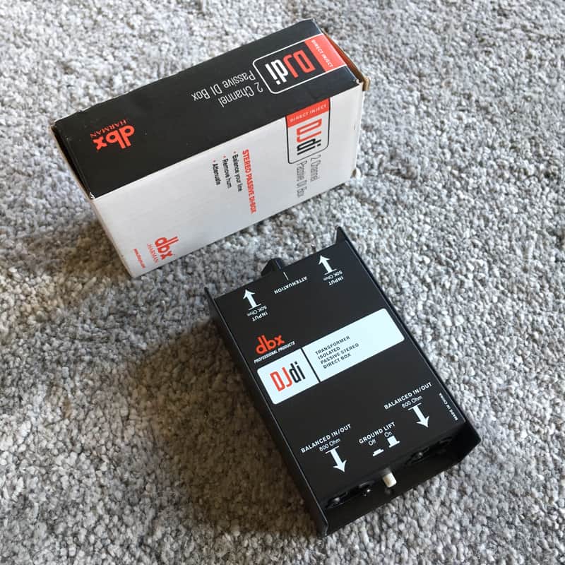 dbx DJDI 2-Channel Passive Direct Box 2010s - Black image 1
