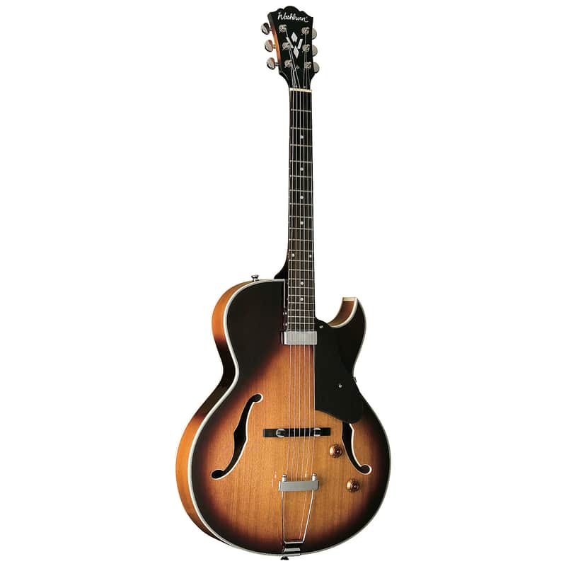 Washburn HB15CTSK HB Series Hollowbody Archtop Tobacco Sunburst Gloss image 1