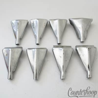*Pearl 8x Bass Drum Tension-Rod-Claws Vintage 70s Chrome Metric Japan image 1