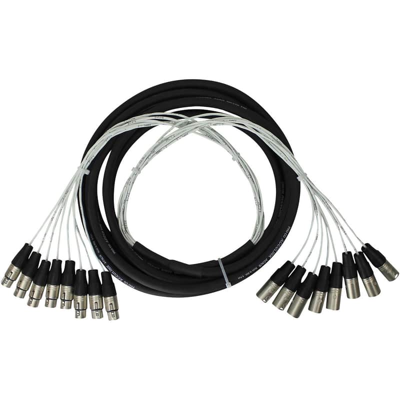 Pro Co Sound 50' 8 Channel XLR-Female to XLR-Male Multitrack Analog Studio Harness Cable image 1