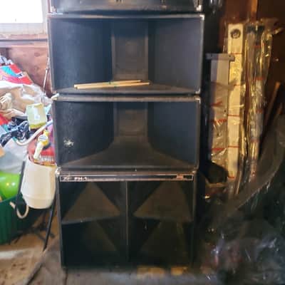 Peavey PA speaker stacks FH1-MB2-MF1 circa late 80's Black image 1