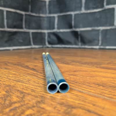 Blue Hollow Aluminum Vintage Drumsticks – Nylon Shoulder & Tip – Lightweight Metal Sticks – Fast Rebound & Bright Articulation image 4
