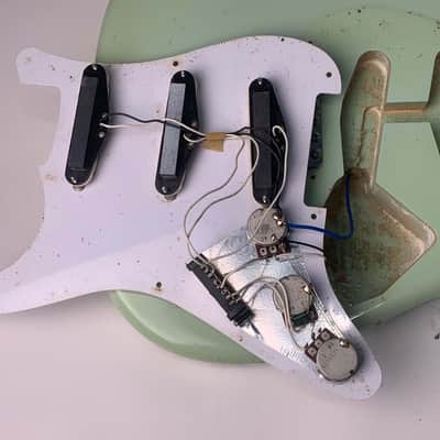 Fernandez Stratocaster body Strat Billie Joe Blue Green Day image 4