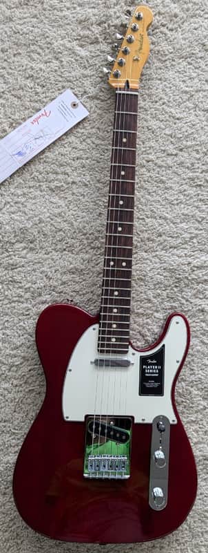 Mint Fender Player II Telecaster guitar, Rosewood Fingerboard, Transparent Cherry image 1