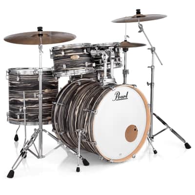 Pearl Decade Maple Artisan Limited Edition 5-pc. Shell Pack With All Maple Shells, Satin Lacquer Finish Black Satin Marble image 3