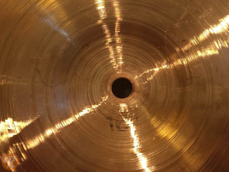 Paiste 16" 2002 "Black Label" Crash Cymbal 1971 - 1980 image 5